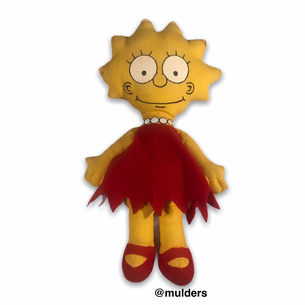 Vintage 90s Y2K The Simpsons Lisa Plush Doll